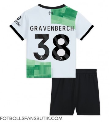 Liverpool Ryan Gravenberch #38 Replika Bortatröja Barn 2023-24 Kortärmad (+ Korta byxor)